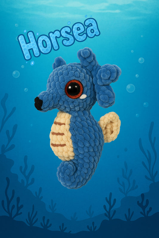 🌊 Horsea Crochet Plush